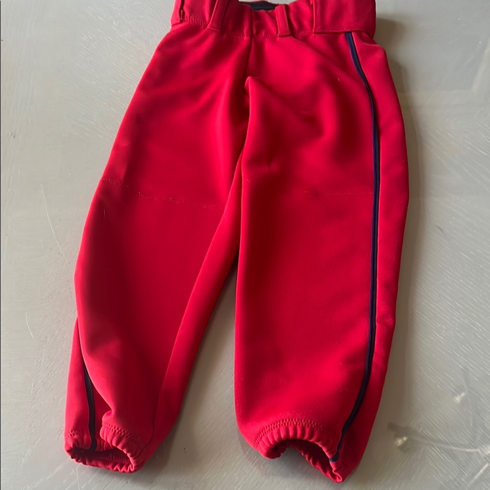 Kids Red softball pants